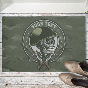 Personalisierte militärische Camouflage Soldat Sch Fußmatte