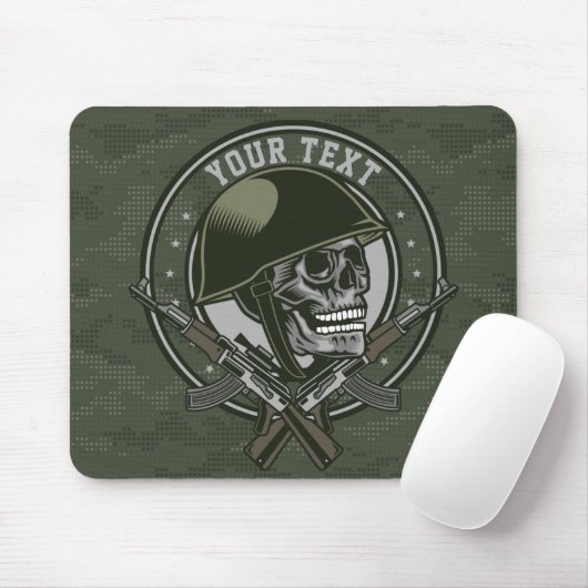 Personalisierte militärische Camouflage Soldat Sch Mousepad (Mit Mouse)