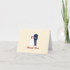 Personalisierte militärische Hochzeit Dankeschön Dankeskarte