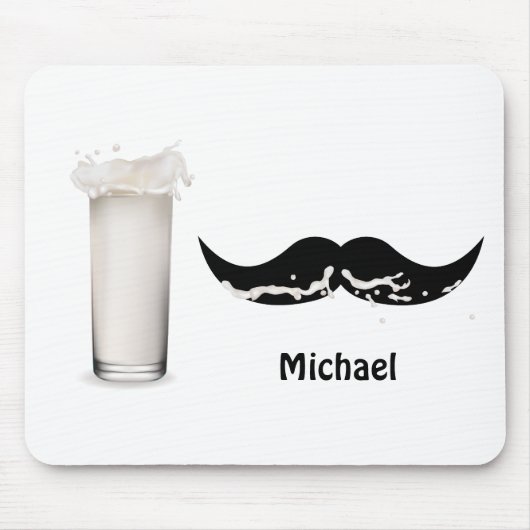 Personalisierte Milk Mustache Mousepad (Vorne)
