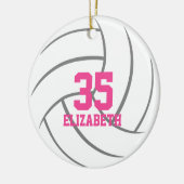 personalisierte Mindesthändchenvolleyball Keramik Ornament (Links)