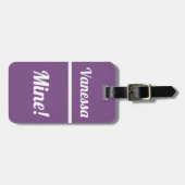Personalisierte Mine| Funny Lugtag Gepäckanhänger (Vorderseite horizontal)