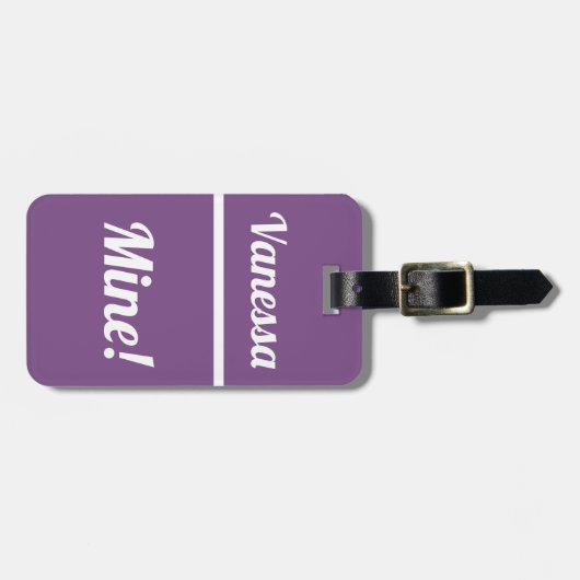 Personalisierte Mine| Funny Lugtag Gepäckanhänger (Vorderseite horizontal)