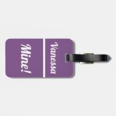 Personalisierte Mine| Funny Lugtag Gepäckanhänger (Rückseite horizontal)