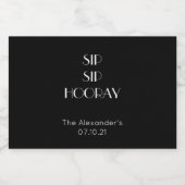 Personalisierte Mini-Etiketten Alkoholflaschenetikett (Einzelnes Label)