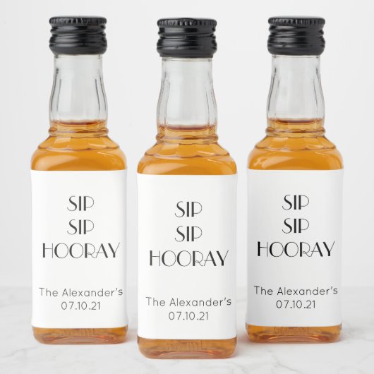 Personalisierte Mini-Etiketten Alkoholflaschenetikett (Flaschen)