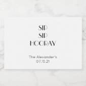 Personalisierte Mini-Etiketten Alkoholflaschenetikett (Einzelnes Label)