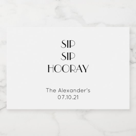 Personalisierte Mini-Etiketten Alkoholflaschenetikett (Einzelnes Label)