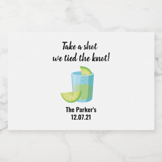 Personalisierte Mini-Gefälligungstags Alkoholflaschenetikett (Einzelnes Label)