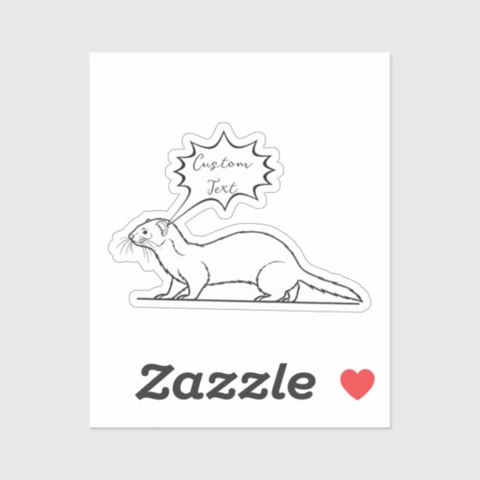 Personalisierte Mini-Silhouette Notebook-Aufkleber Aufkleber (Blatt)