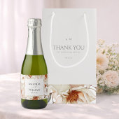 Personalisierte Mini-Sparkling Weinflaschen Etiket Schaumweinetikett