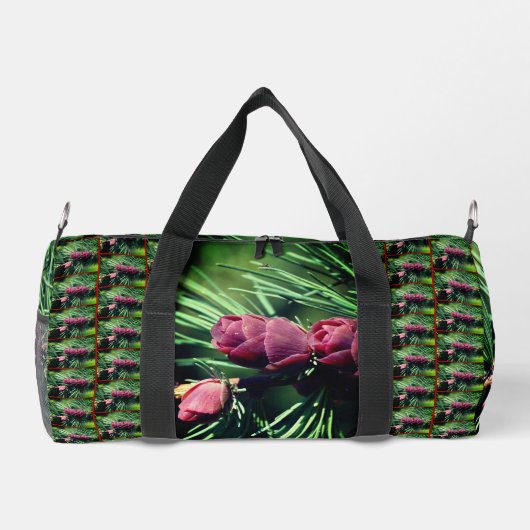 Personalisierte Miniatur-Pine-Kegel Duffle Bag (Rückseite)