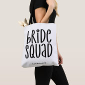 Personalisierte Minimal Bride Squad Tote Bag Tasche (Von Nahem)