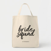 Personalisierte Minimal Bride Squad Tote Bag Tragetasche (Vorne)