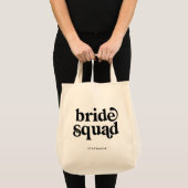 Personalisierte Minimal Bride Squad Tote Bag Tragetasche (Vorderseite (Produkt))