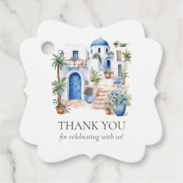 Personalisierte Minimal-Griechenland-Wasserfarbenh Geschenkanhänger