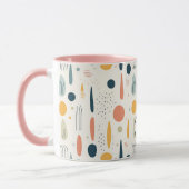 Personalisierte Minimale Abstrakte Boho Pastellfar Tasse (Links)