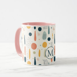 Personalisierte Minimale Abstrakte Boho Pastellfar Tasse