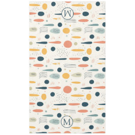 Personalisierte Minimale Abstrakte Boho Pastellfar Tischdecke