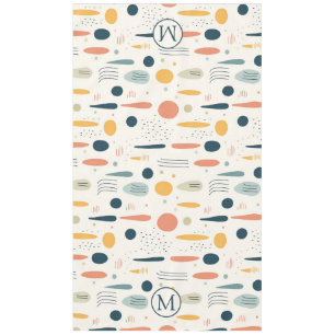 Personalisierte Minimale Abstrakte Boho Pastellfar Tischdecke