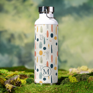 Personalisierte Minimale Abstrakte Boho Pastellfar Trinkflasche