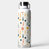 Personalisierte Minimale Abstrakte Boho Pastellfar Trinkflasche (Rückseite)