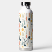 Personalisierte Minimale Abstrakte Boho Pastellfar Trinkflasche (links)