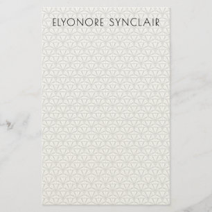 Personalisierte minimale elegante geometrische Art Briefpapier