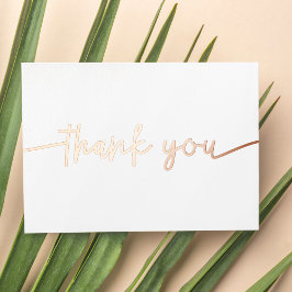 Personalisierte Minimale Moderne Schrift White Vie Folien Feiertagskarte