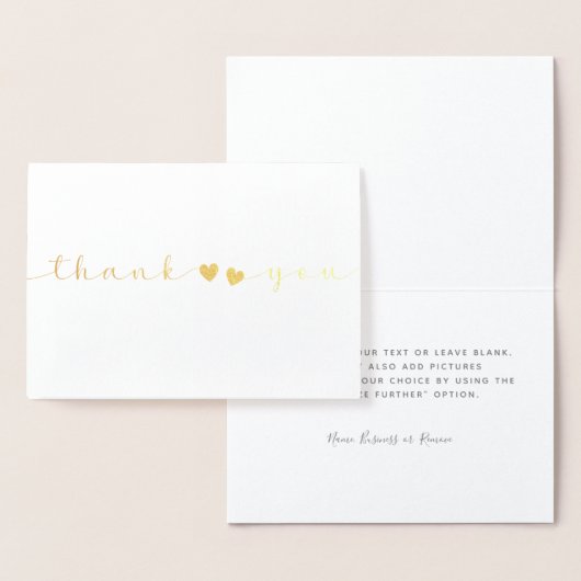 Personalisierte Minimale Moderne Schrift White Vie Folienkarte (Anzeige)