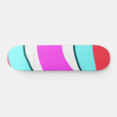 personalisierte, minimalfarbige Rot Skateboard (Horizontal)