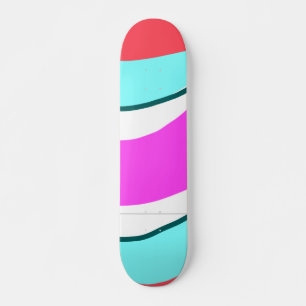 personalisierte, minimalfarbige Rot Skateboard