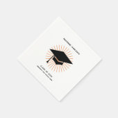 Personalisierte minimalistische Abschluss-Cap-Part Serviette (Ecke)