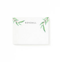 Personalisierte Minimalistische Aquarellfarben-Blä