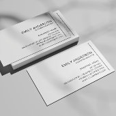 Personalisierte Minimalistische Berufliche Visiten Visitenkarte