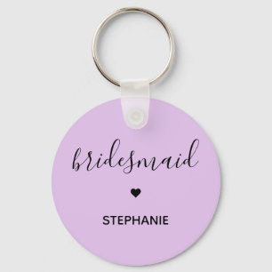 Personalisierte Minimalistische Bridesmaid kundens Schlüsselanhänger