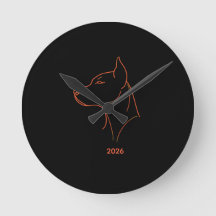Personalisierte Minimalistische Dobermann-Linienku