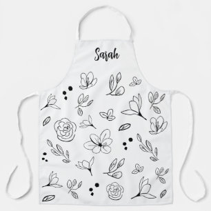 Personalisierte Minimalistische Handschrift mit sc Schürze