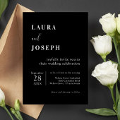 Personalisierte Minimalistische Hochzeit Einladung