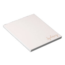 Personalisierte Minimalistische Kalligrafie Name B Notizblock