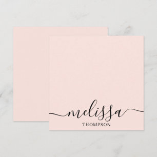Personalisierte minimalistische Kalligrafieschrift Mitteilungskarte