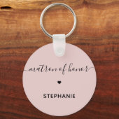 Personalisierte Minimalistische Matron der Ehre Cu Schlüsselanhänger (Vorderseite)