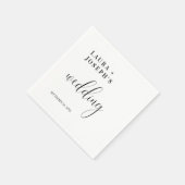 Personalisierte Minimalistische Moderne Elegante H Serviette (Ecke)