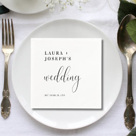 Personalisierte Minimalistische Moderne Elegante H Serviette