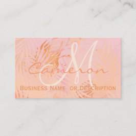 Personalisierte Minimalistische Moderne Peach Fuzz Visitenkarte