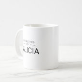 Personalisierte Minimalistische moderne Tasse (Vorderseite Links)