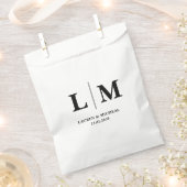 Personalisierte Minimalistische Monogramm-Anfangsz Geschenktütchen (Ausgeschnitten)