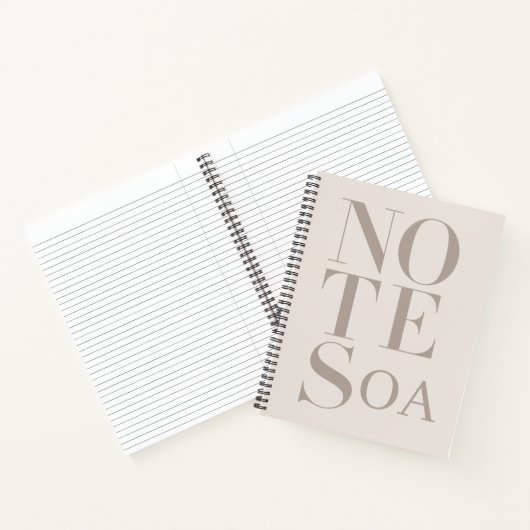 Personalisierte Minimalistische Notizen Benutzerde Notizblock (Innenseite)