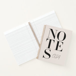 Personalisierte Minimalistische Notizen Benutzerde Notizblock