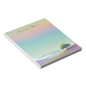 Personalisierte Minimalistische Pastagerichtung No Notizblock (angewinkelt)